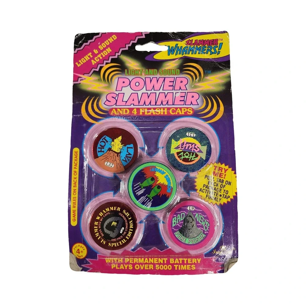 Slammer Whammers Power Slammer and 4‎ Flash Caps Light Sound Action Toy Game